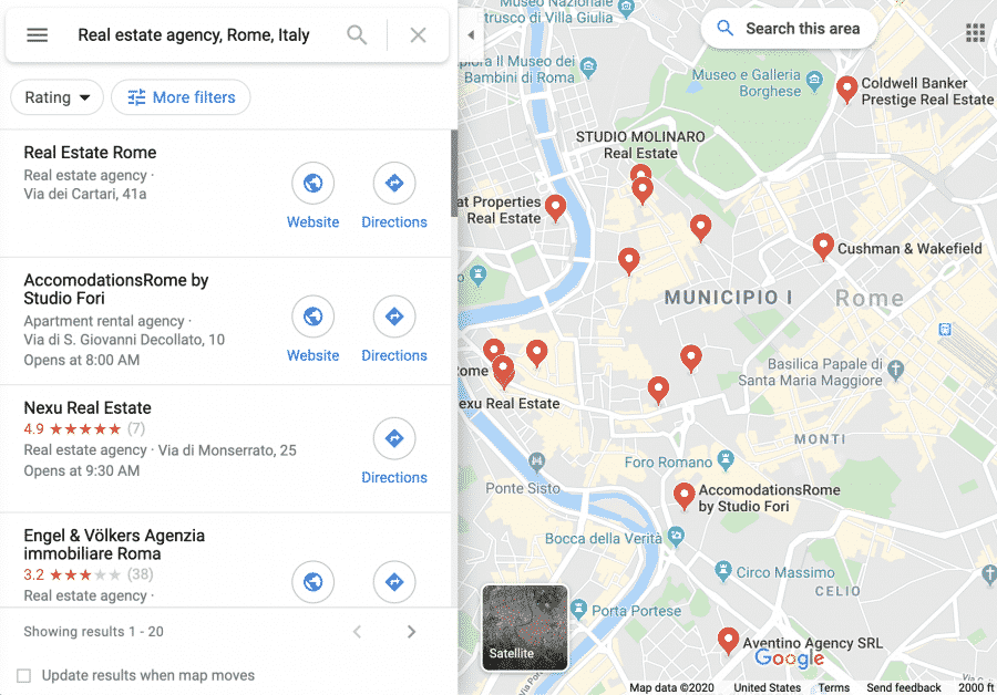 Парсер Google Maps — сбор организаций и контактов